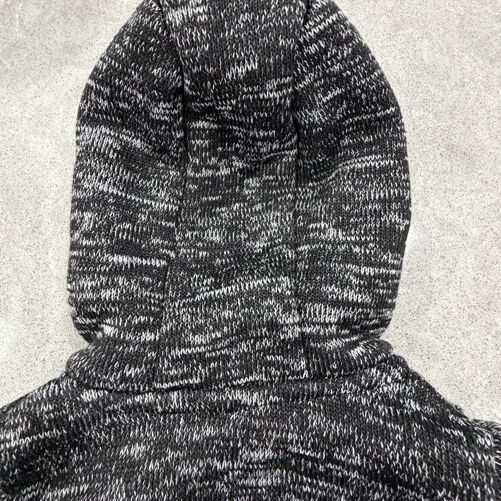 CARTER'S Baby Boy Hooded Sweater Jacket 3M Gray Black Red Plaid Toggle Buttons - Picture 9 of 9